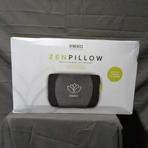 BOXED HOMEDICS ZEN PILLOW SMOOTH CALMING NECK MASSAGE
