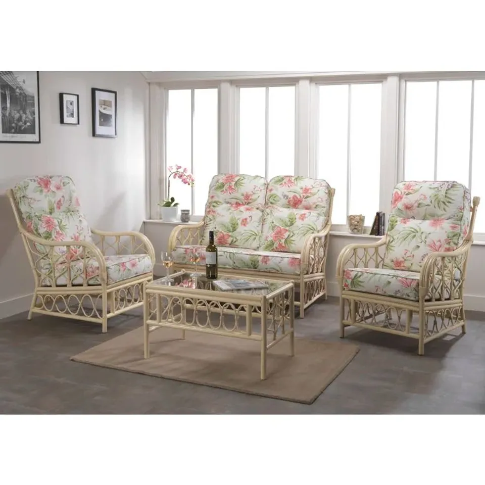 BOXED DESIREE 4 PIECE CONSERVATORY SOFA (5 BOXES)
