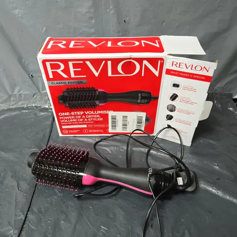BOXED REVLON SALON ONE-STEP HAIR DRYER AND VOLUMISER 