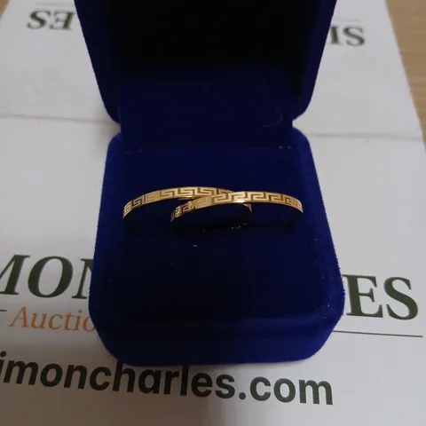 GOLD-TONE HINGED BANGLE EARRINGS SET OF 2