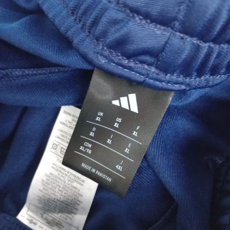 ADIDAS 3 STRIPE TRACKSUIT BOTTOMS IN NAVY - UK XL