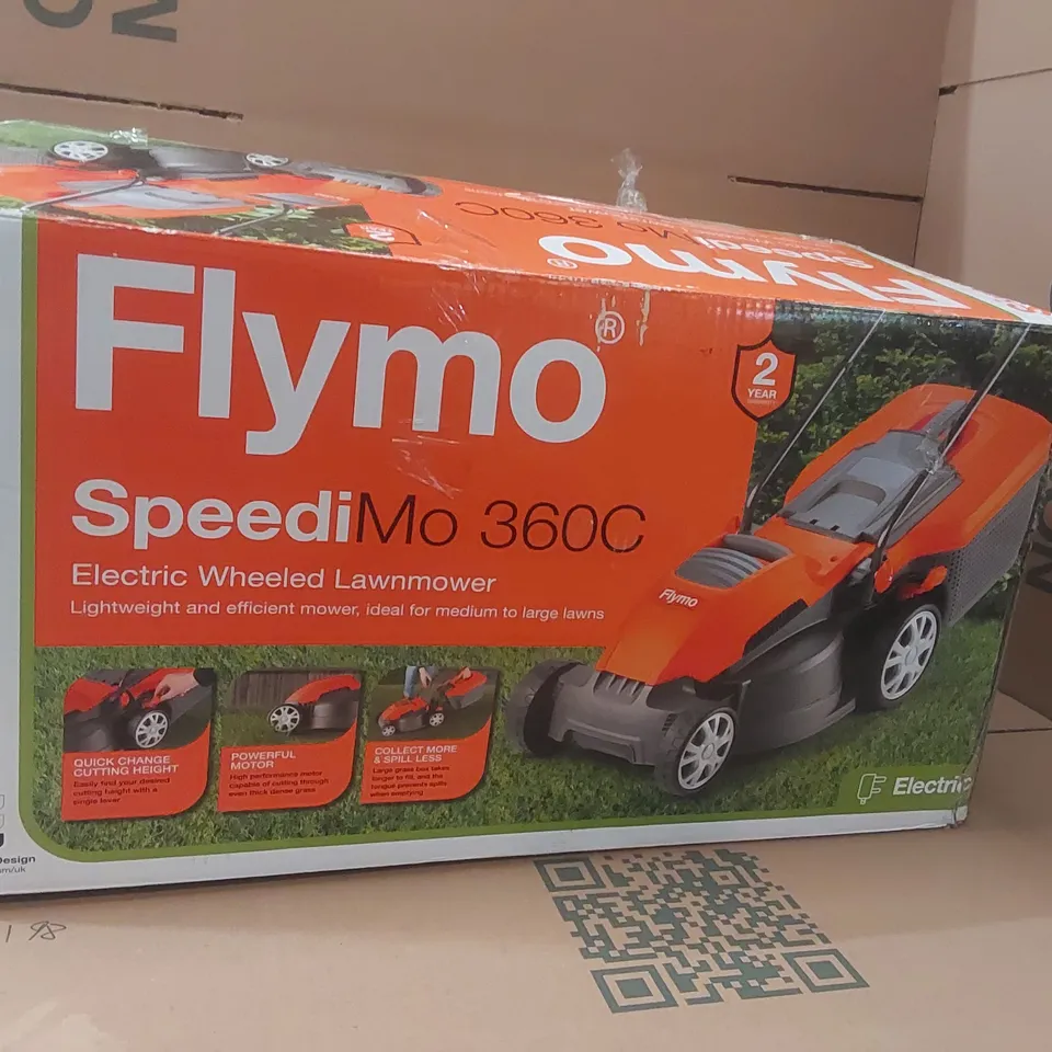 BOXED FLYMO 9676634-01 SPEEDIMO 360C LAWN MOWER