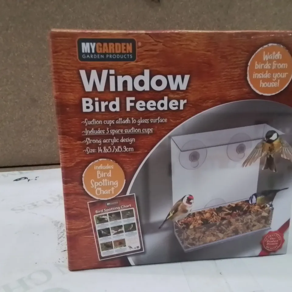 BOXED MYGARDEN WINDOW BIRD FEEDER