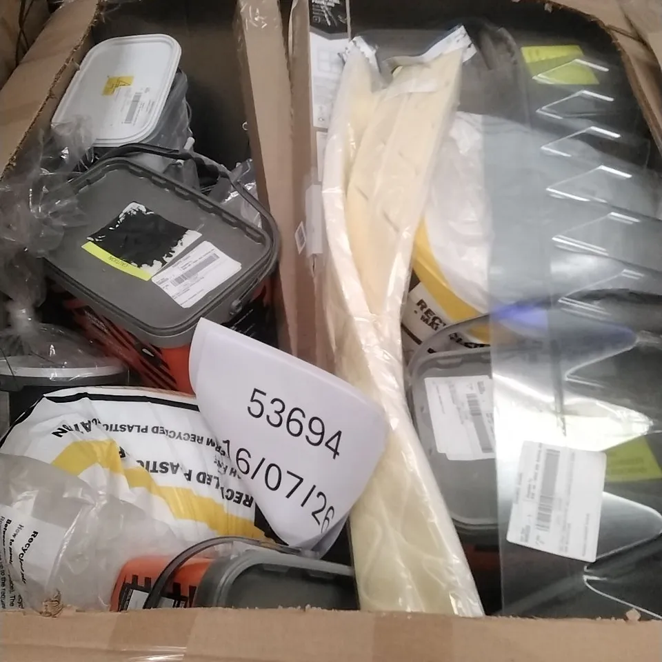 PALLET OF ASSORTED DIY, HOME IMPROVEMENT AND BUILDING PRODUCTS TO INCLUDE; PVC WALL FLASHING, WALL PANELLING, PERMANENT POTHOLE REPAIR, INSULATION ETC