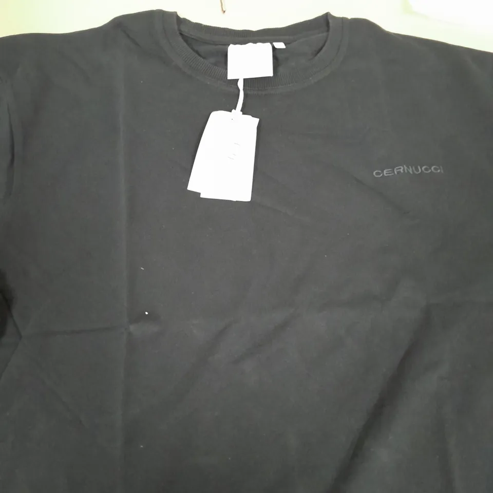 CERNUCCI LOYAL TO THE VISION T-SHIRT IN BLACK - SIZE MEDIUM