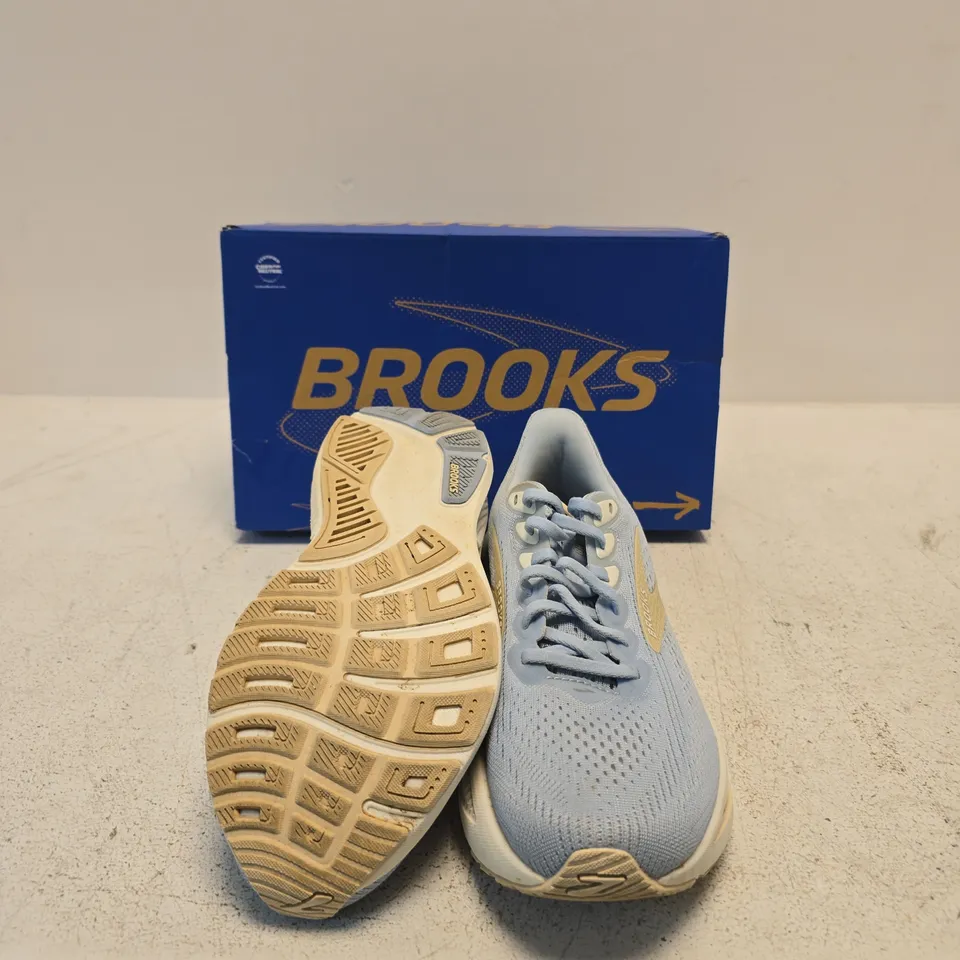 BROOKS GHOST 17 WOMEN'S RUNNING SHOES – BLUE/GRAY (BOXED) SIZE 6.5