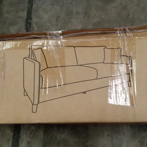 BOXED DESIGNER SOFA - BEIGE (1 BOX)