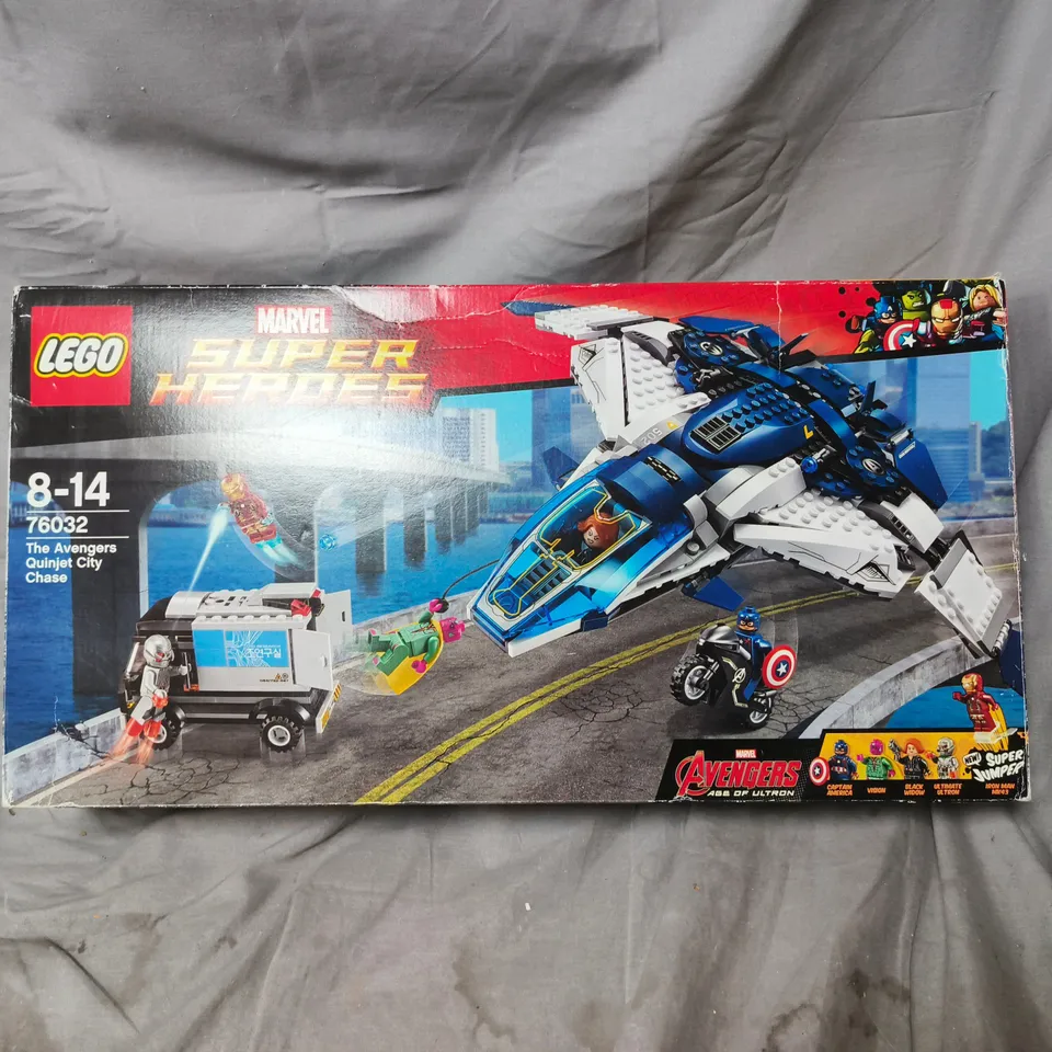 LEGO MARVEL SUPER HEROES THE AVENGERS QUINJET CITY CHASE 76032 (8-14)