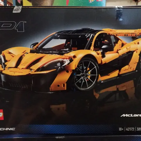 BOXED LEGO TECHNIC 42172 MCLAREN P1 CAR MODEL SET