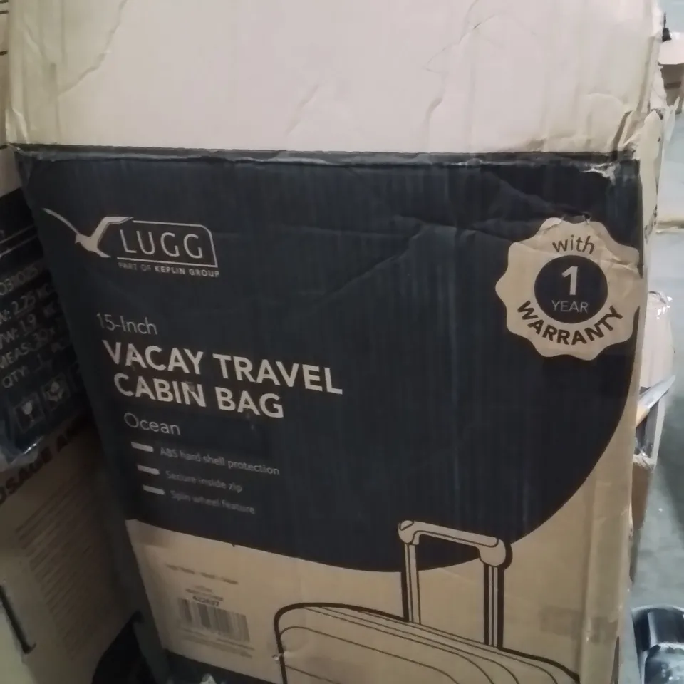 BOXED LUGG 15INCH VACAY TRAVEL CABIN BAG OCEAN