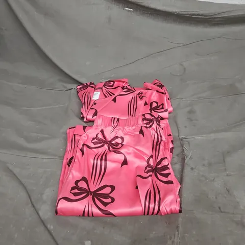 CHELSEA PEERS NEW YORK PINK PYJAMA SET SIZE 10 SMALL WITH TAGS