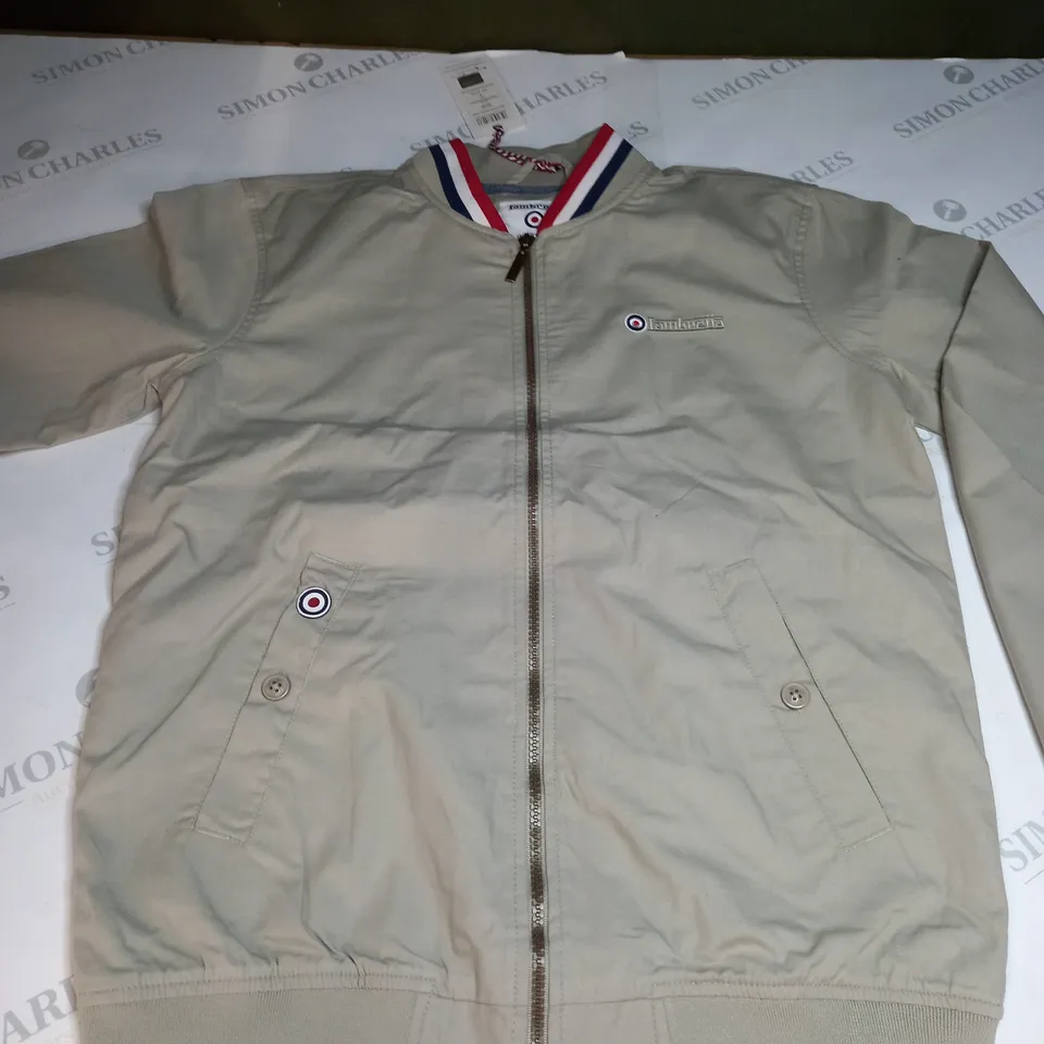 LAMBRETTA MENS TRIPLE TIPPED MONKEY JACKET - SMALL