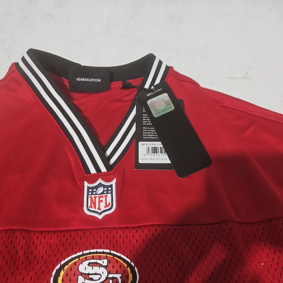 NFL NEW ERA SF SPORTS JERSEY IN RED - M