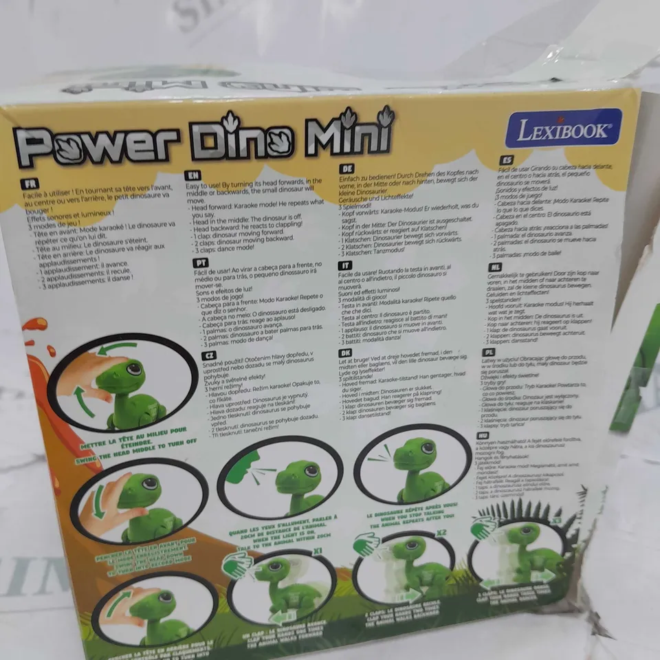 BOXED LEXI-BOOK POWER PUPPY MINI DINOSAUR ROBOT 