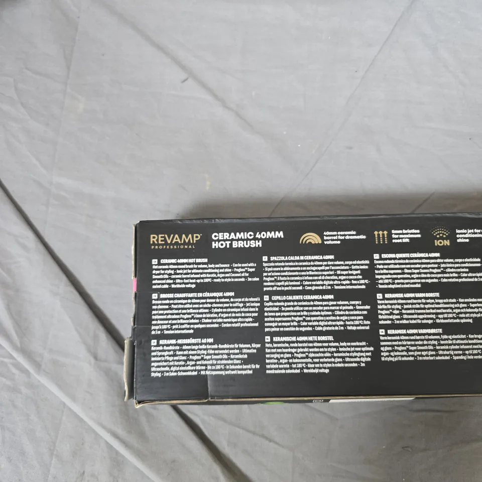 REVAMP PROFESSIONAL CERAMIC 40MM HOT BRUSH – BOXED