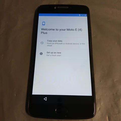 MOTOROLA MOTO E 4 PLUS SMART PHONE IN METALLIC GREY