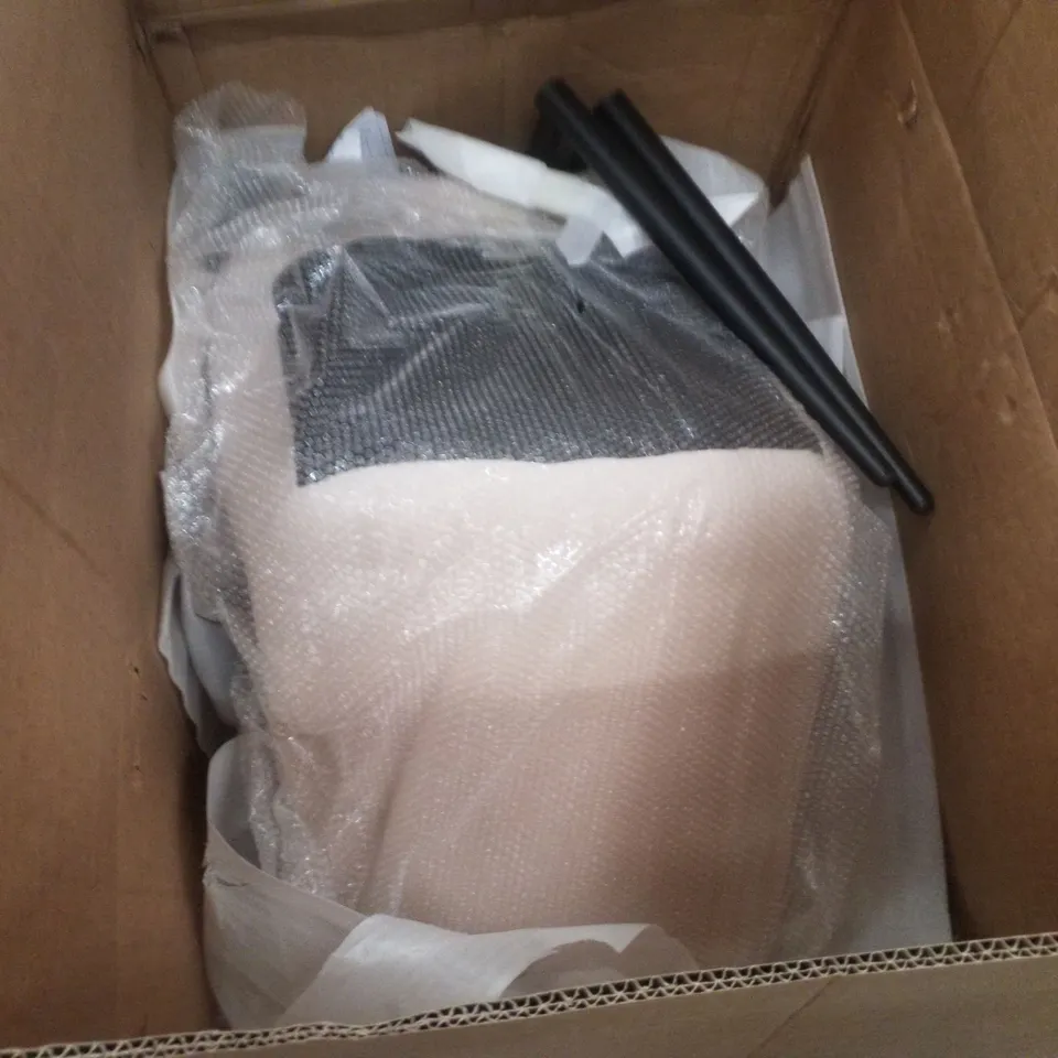 BOXED CARL CREAM VELVET DINING CHAIR