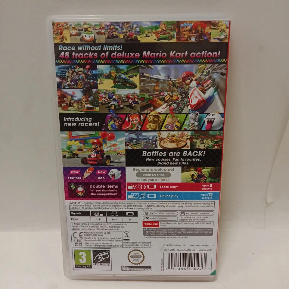 MARIO KART 8 DELUXE – NINTENDO SWITCH (BOXED GAME CARTRIDGE NOT VISIBLE)
