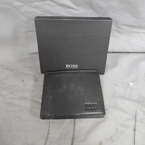 HUGO BOSS LEATHER WALLET – BLACK