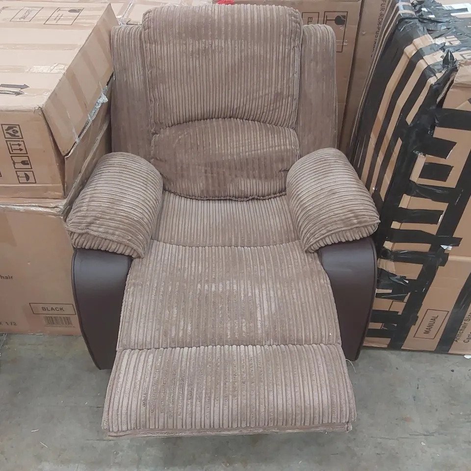 QUALITY DESIGNER MANUAL RECLINER ARMCHAIR 