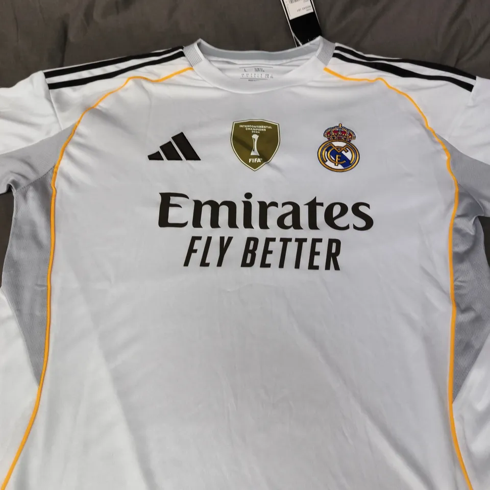 REAL MADRID CF HOME SHIRT – SIZE L