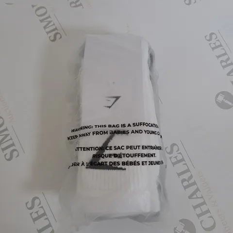 GYMSHARK CREW SOCKS - 3 PACK - SIZE S