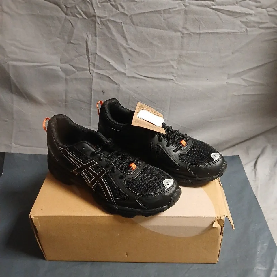 ASICS MEN'S RUNNING SHOES - BLACK SIZE 5