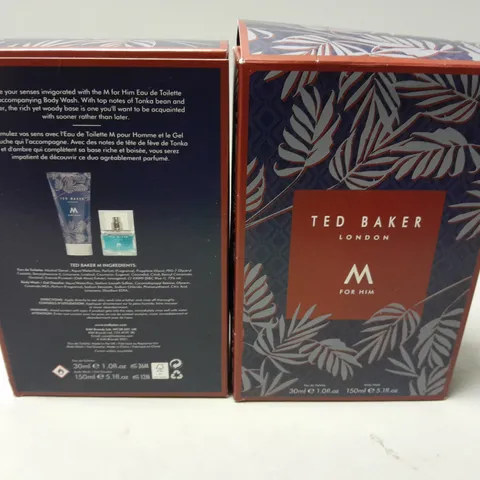 LOT OF 5 TED BAKER FOR HIM 30ML EAU DE TOILETTE SETS