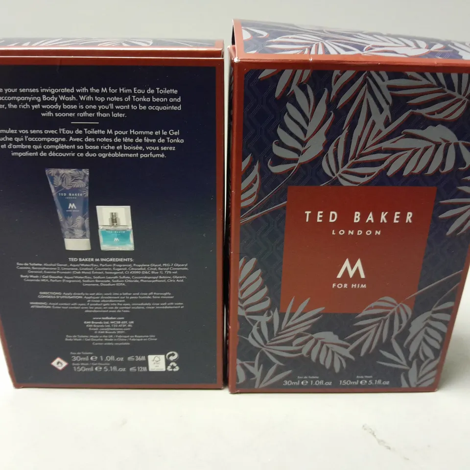 LOT OF 5 TED BAKER FOR HIM 30ML EAU DE TOILETTE SETS