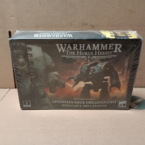 BOXED AND SEALED WARHAMMER HORUS HERESY LEVIATHAN SIEGE DREADNOUGHT WITH CLAWS/DRILLS