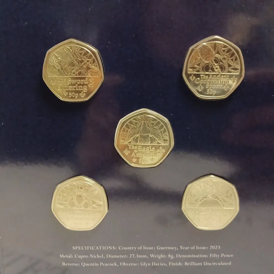 COMPLETE CORONATION OF KING CHARLES III 50P COLLECTION