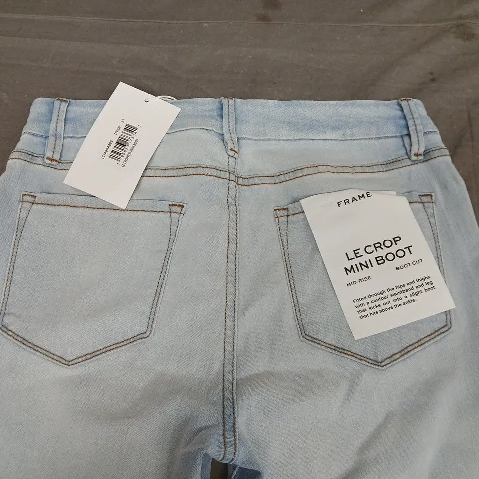 FRAME LE CROP MINI BOOT MID-RISE JEANS - 31