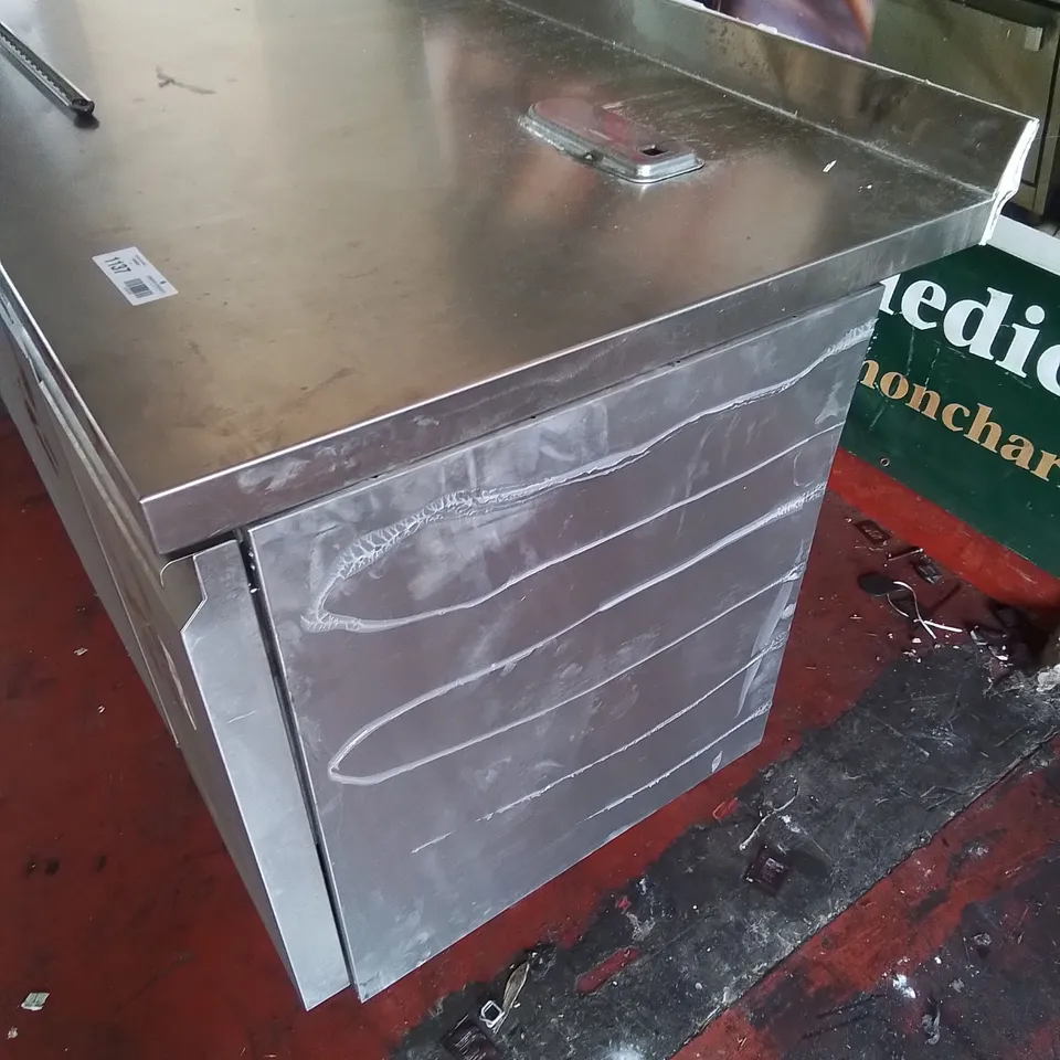 FOSTER DC1/2H REFRIGERATED STAINLESS FOOD PREP COUNTER 