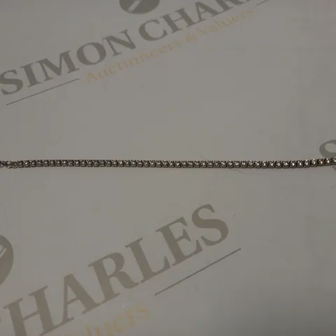 SAY IT WITH DIAMONDS TENNIS BRACELET WITH CUBIC ZIRCONIA STONES - STERLING SILVER