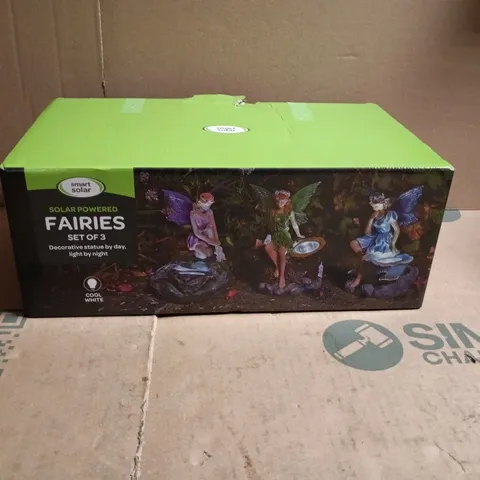 SMART SOLAR FAIRIES SET OF 3 DECORATIVE LIGHTS BOXED