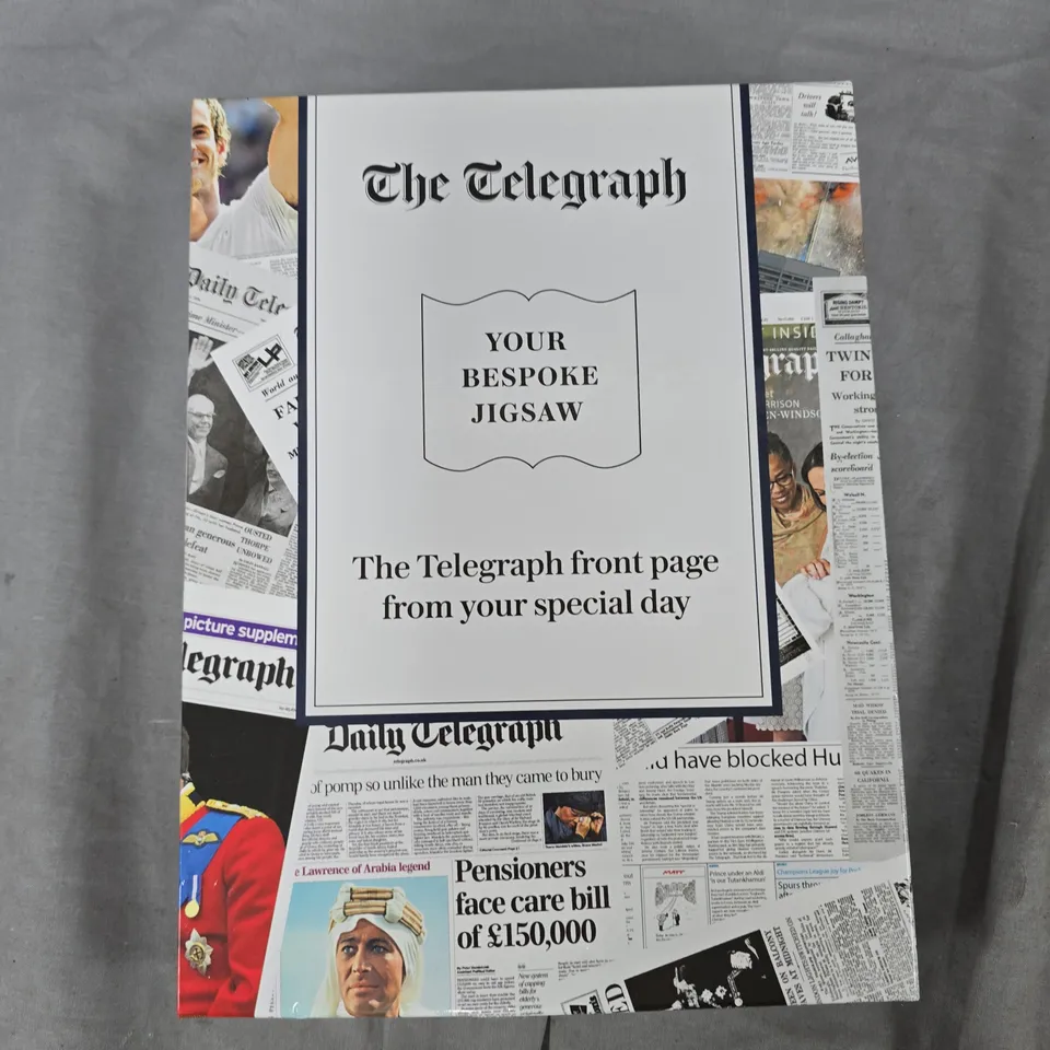 THE TELEGRAPH BESPOKE JIGSAW PUZZLE – FRONT PAGE COLLAGE (YOUR SPECIAL DAY)