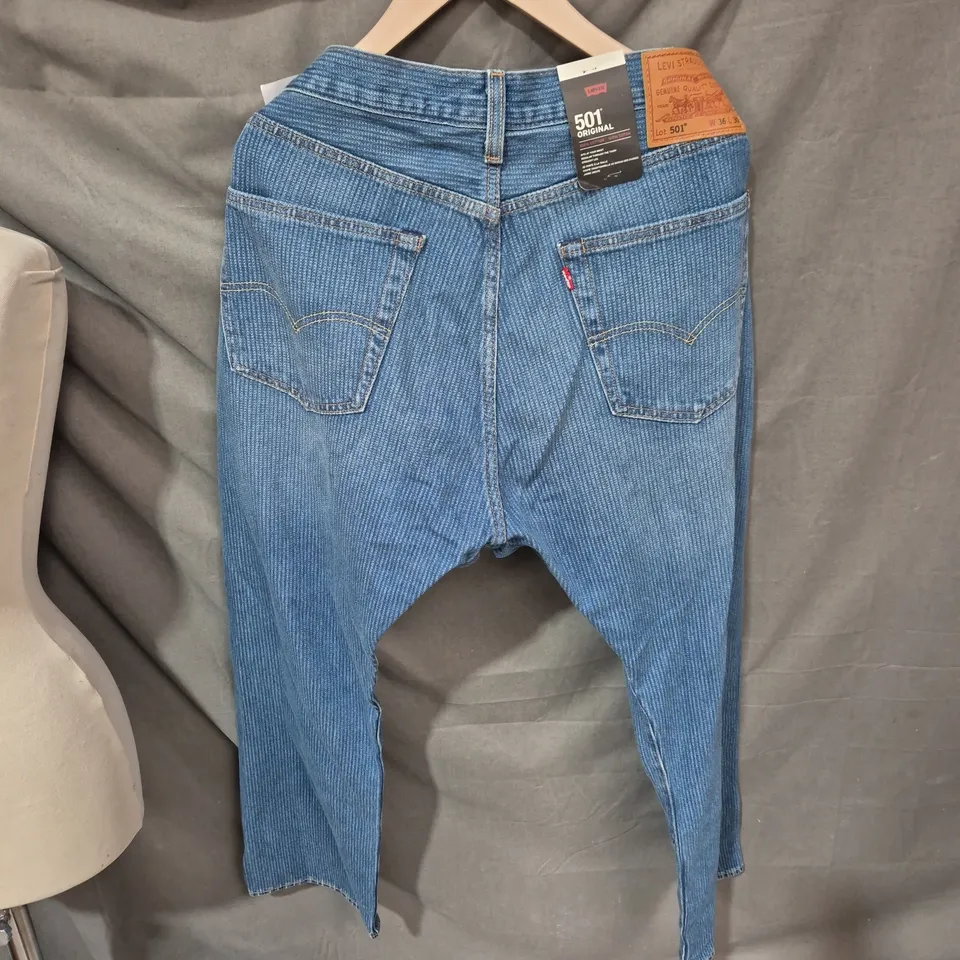 LEVI'S 501 ORIGINAL JEANS – WAIST 36 X INSEAM 30 – DENIM