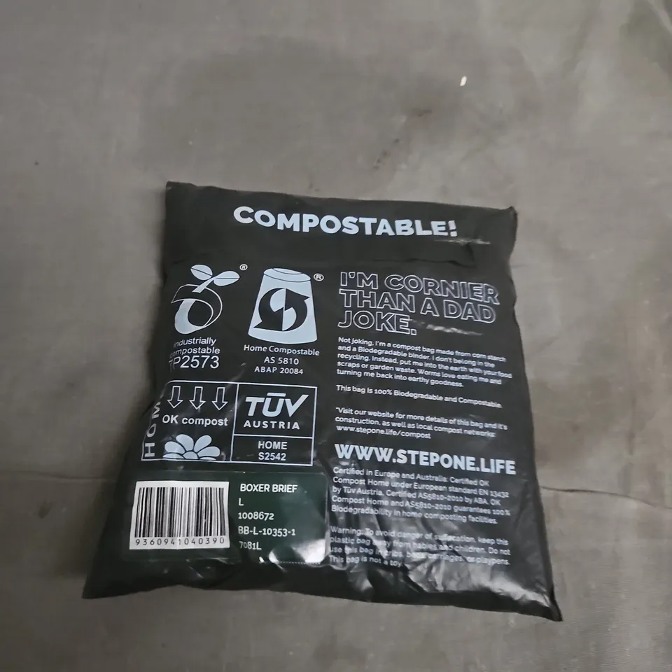 STEP ONE BOXER BRIEFS – MEN'S UNDERWEAR, SIZE L