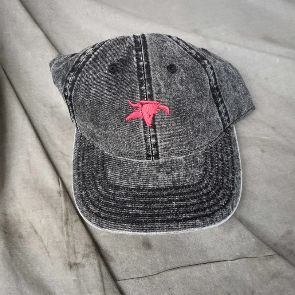 DENIM BASEBALL CAP WITH HEADIES EMBROIDERY