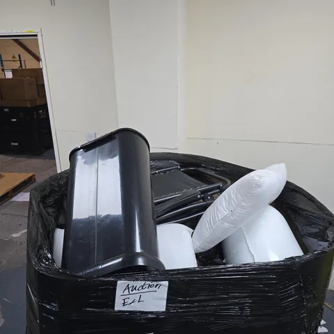 PALLET TO CONTAIN A LARGE AMOUNT OF ASSORTED HOUSEHOLD ITEMS TO INCLUDE PILLOWS, TOILET ROLLS ETC