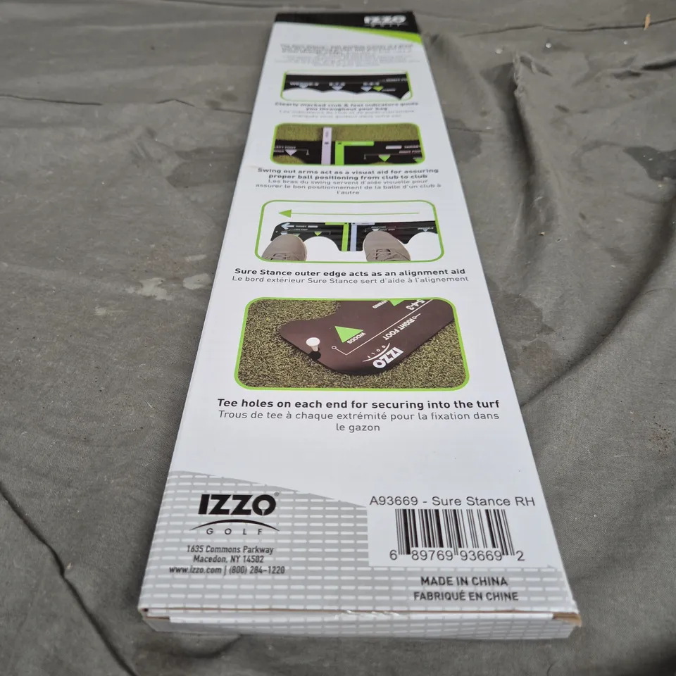 IZZO GOLF SURE STANCE RIGHT-HANDED GOLF TRAINING AID