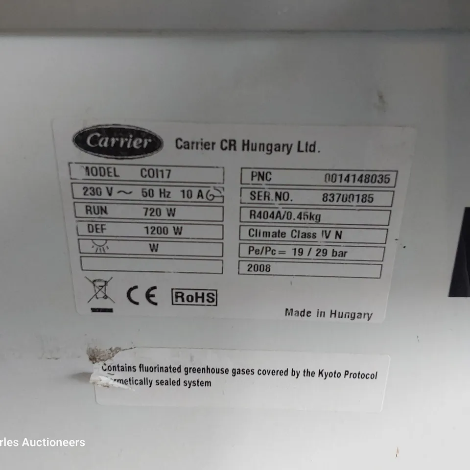 CARRIER OPEN DISPLAY CHEST FREEZER