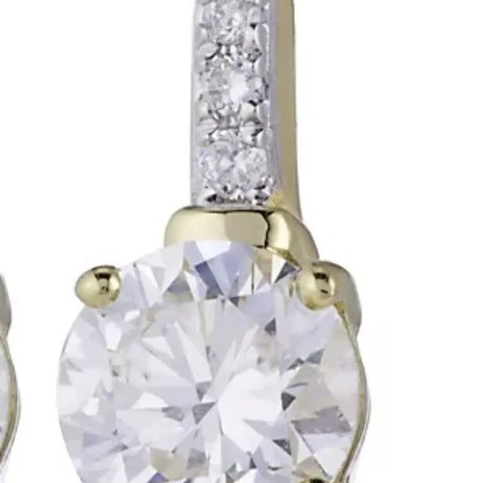 FIRE LIGHT 0.95CT LAB GROWN DIAMOND DROP EARRINGS 9CT GOLD