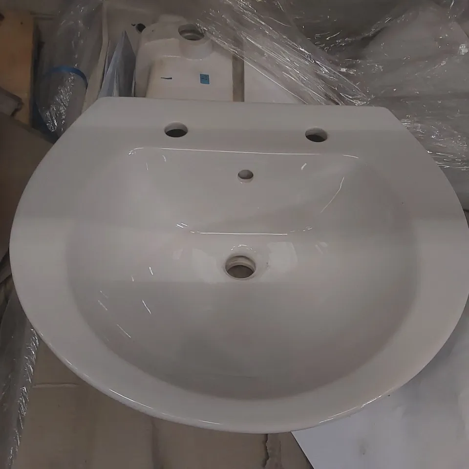 PALLET CONTAINING A LARGE QUANTITY OF LECICO BATHROOM SINKS