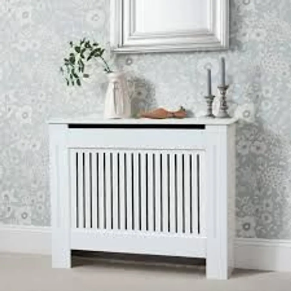 BOXED FURNITURE MAX RADIATOR COVERS IN WHITE SIZE: 172 X 19 X 82