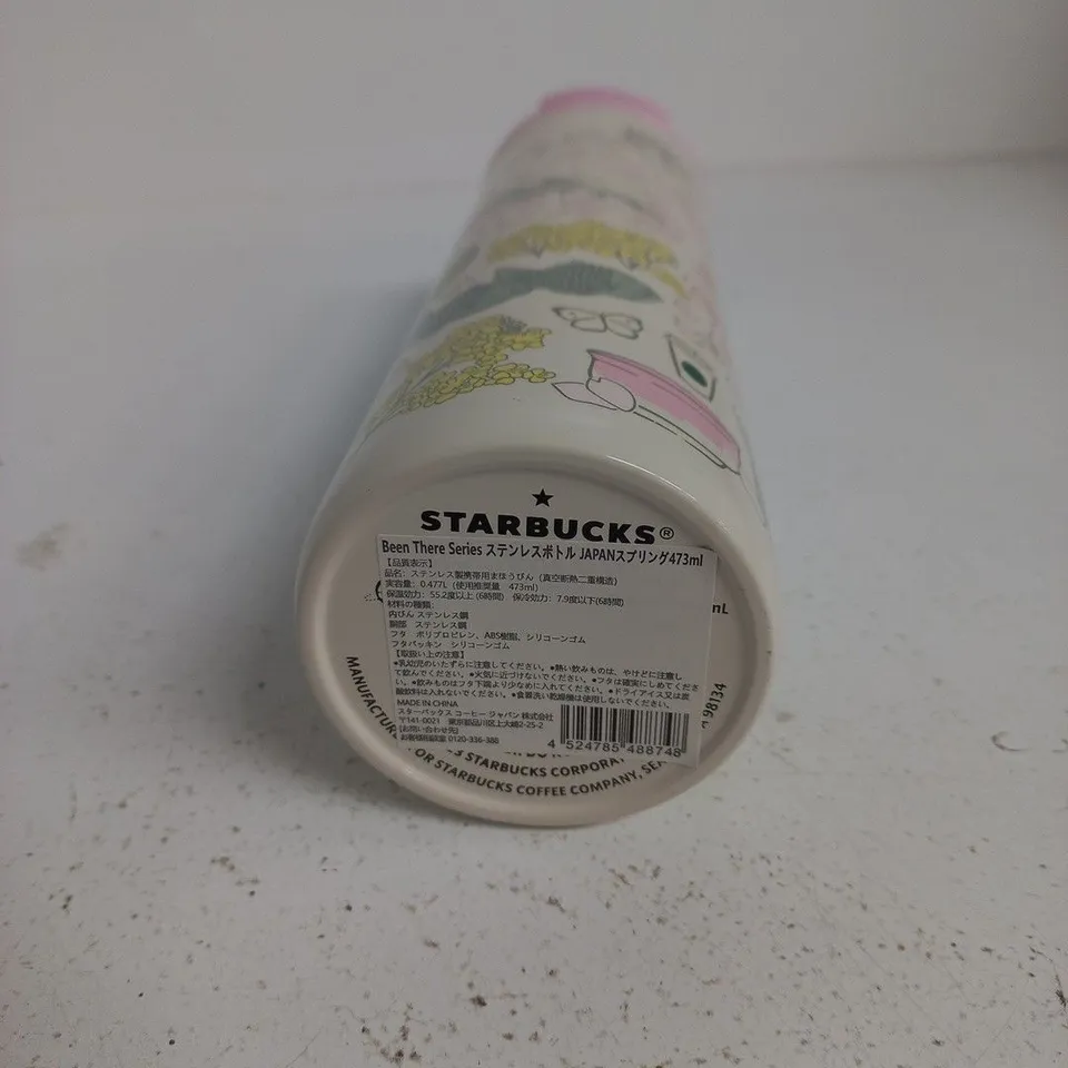STARBUCKS BEEN THERE SERIES STAINLESS STEEL DRINK BOTTLE – JAPAN, 473ML, PINK LID