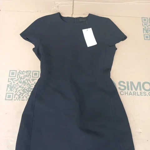 ZARA BLACK KNEE-LENGTH DRESS SIZE MEDIUM