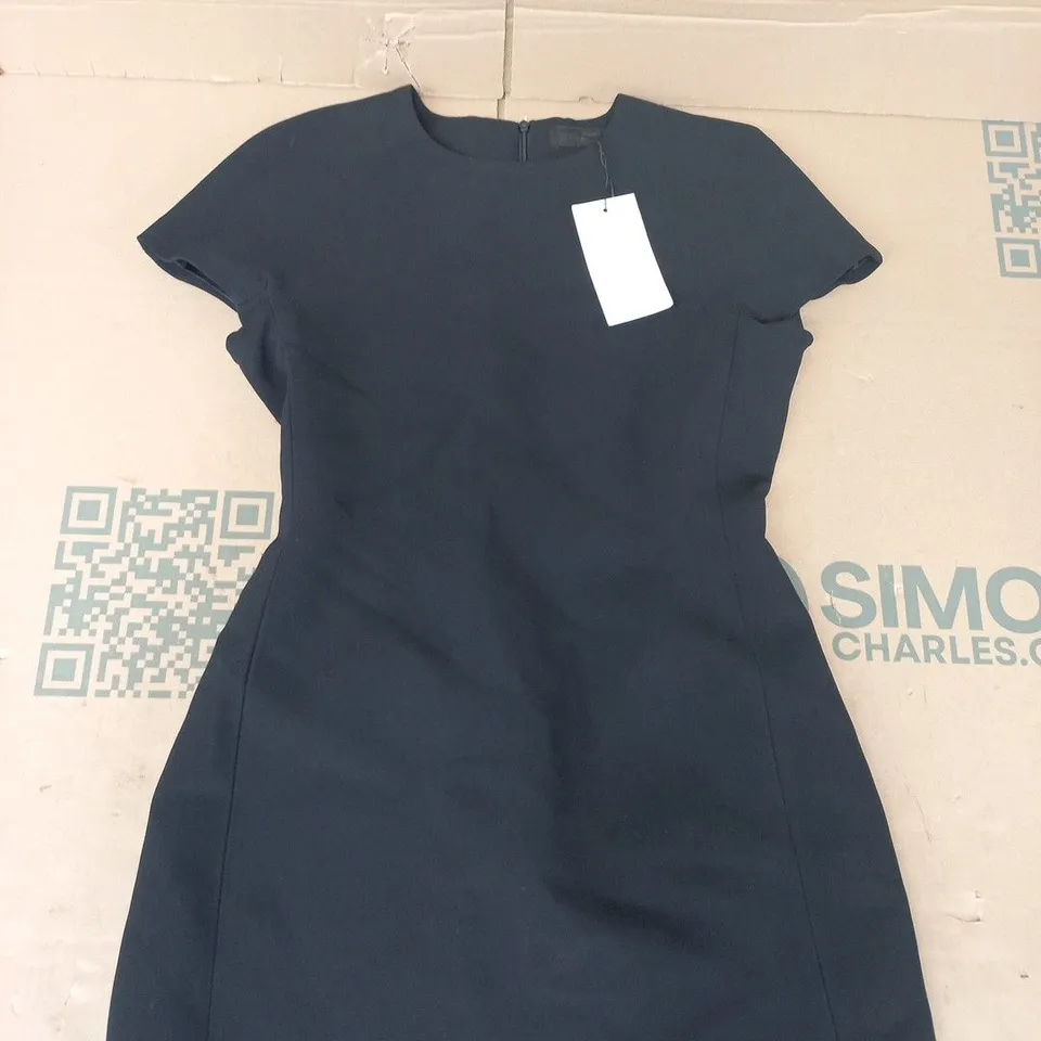 ZARA BLACK KNEE-LENGTH DRESS SIZE MEDIUM