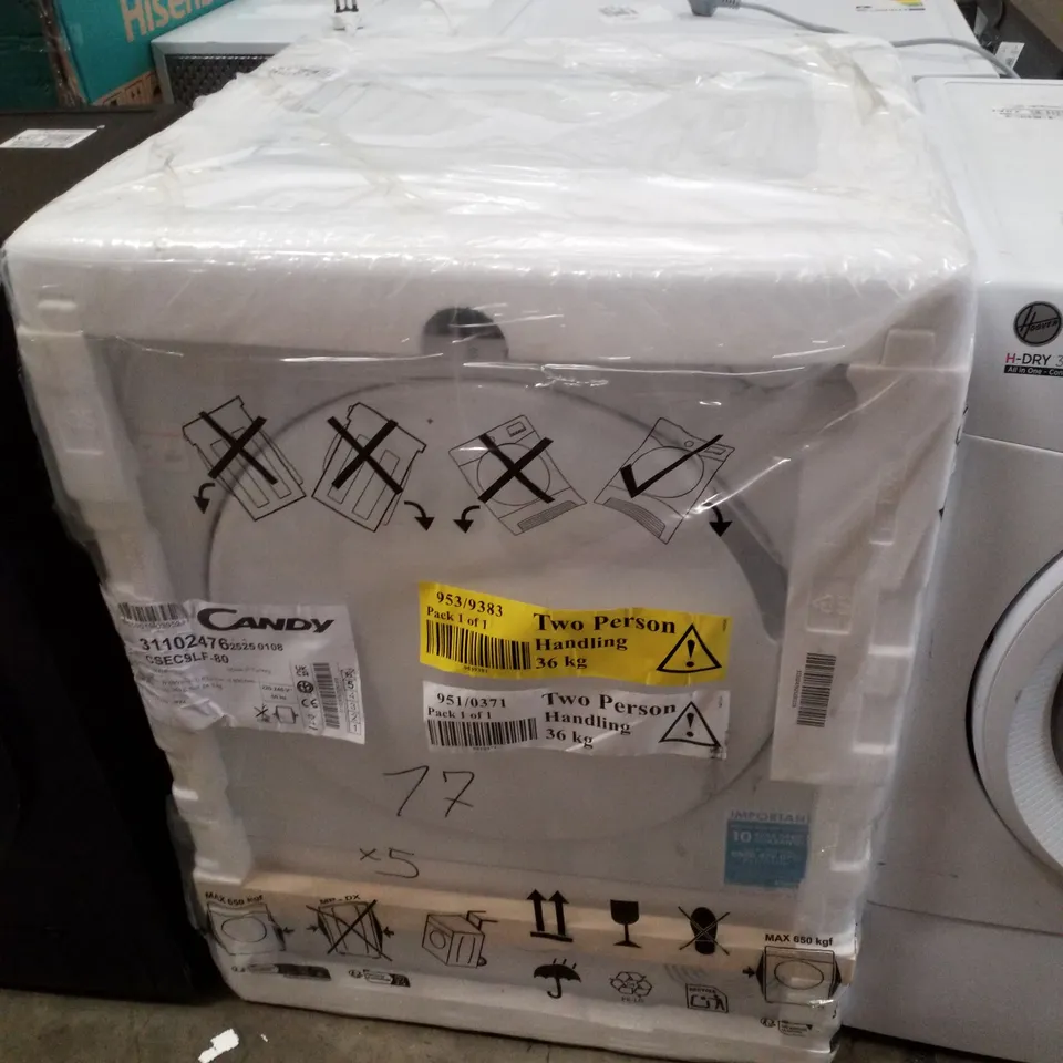 CANDY SMART CSEC9LF-80 9KG CONDENSER TUMBLE DRYER, WITH SMART CONNECTIVITY - WHITE