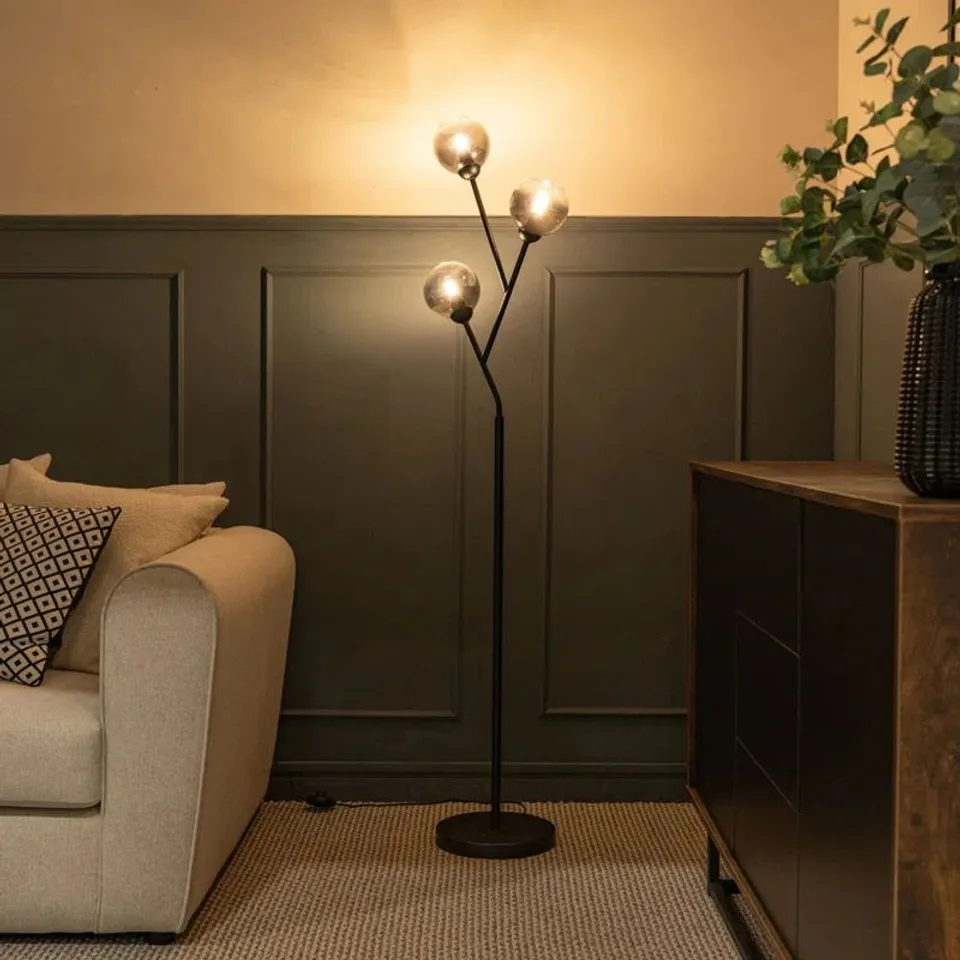 BOXED CAMBRYNN 150CM BLACK TREE FLOOR LAMP